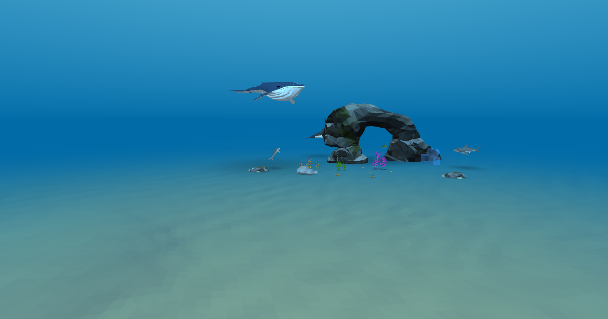 CoSpaces Edu :: Shark attac - Python code